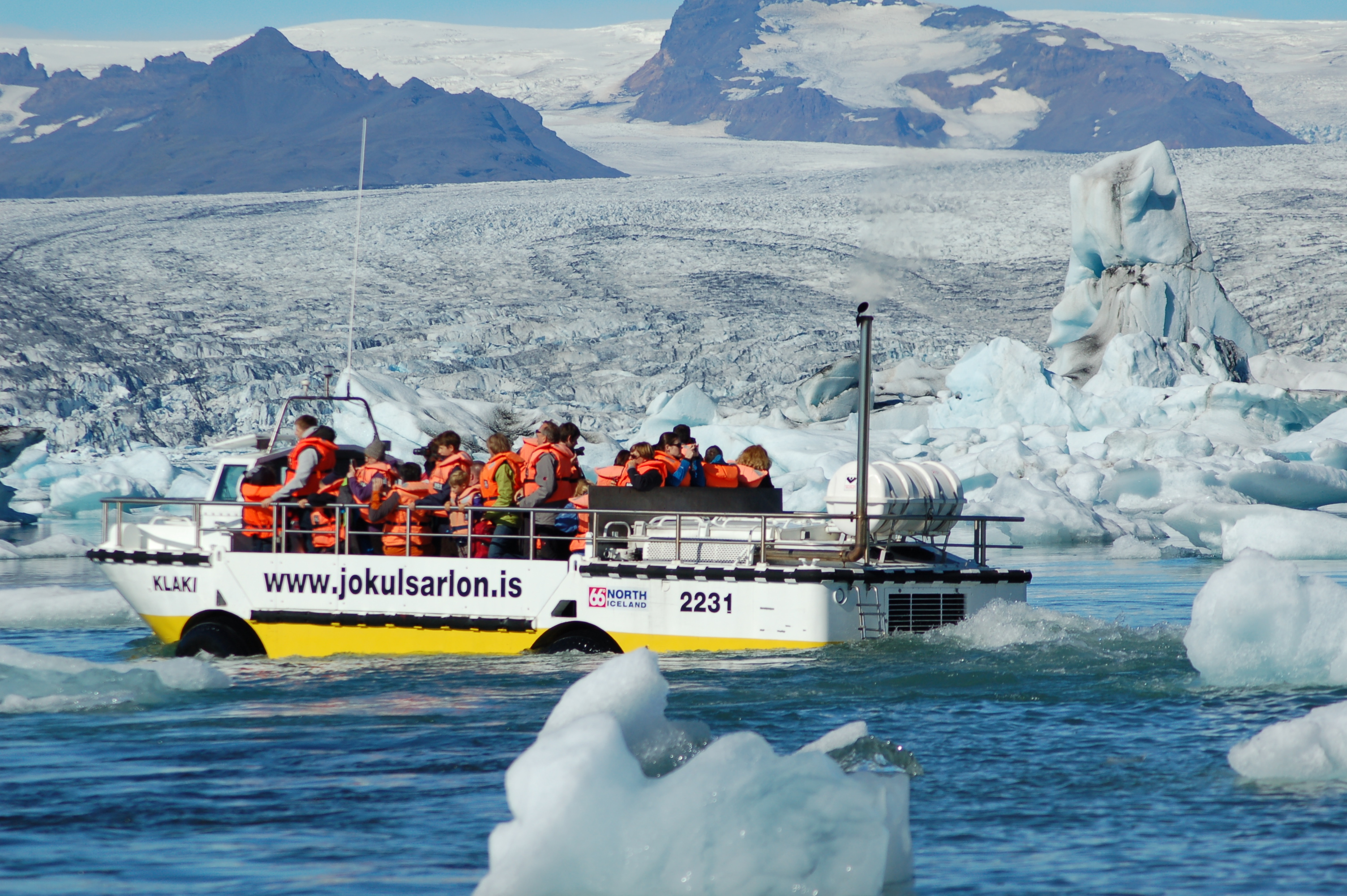 Island Reisen Ausflüge Bootsfahrt Gletscherlagune Jökulsárlón