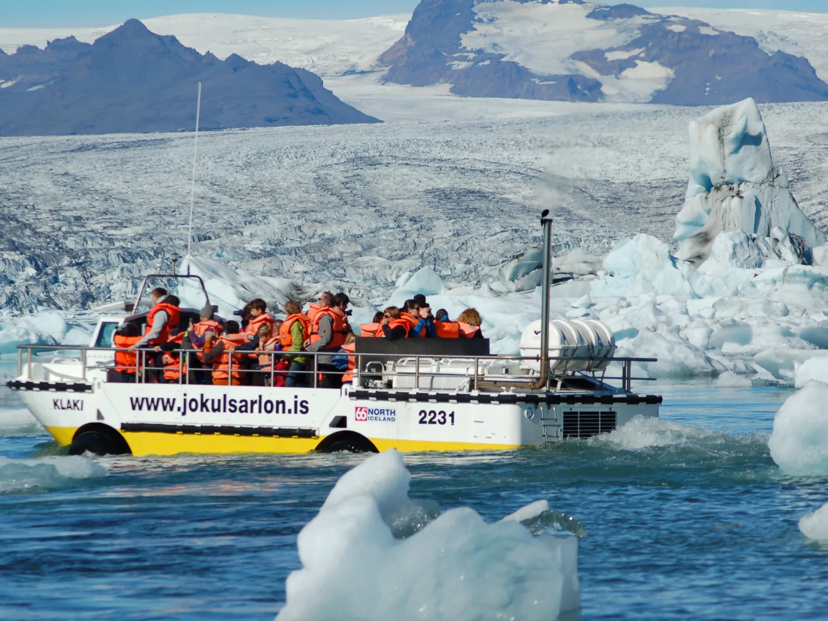 Island Reisen Ausflüge Bootsfahrt Gletscherlagune Jökulsárlón