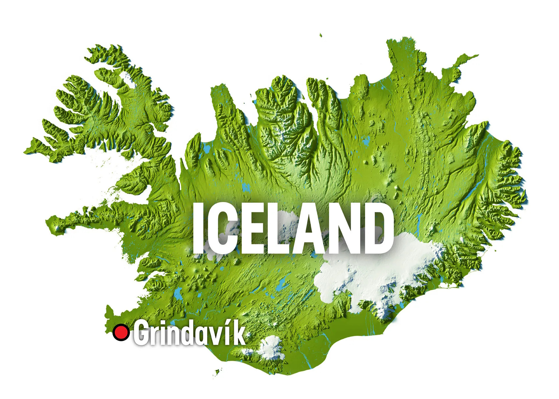 Islandkarte Grindavík, @VisitIceland