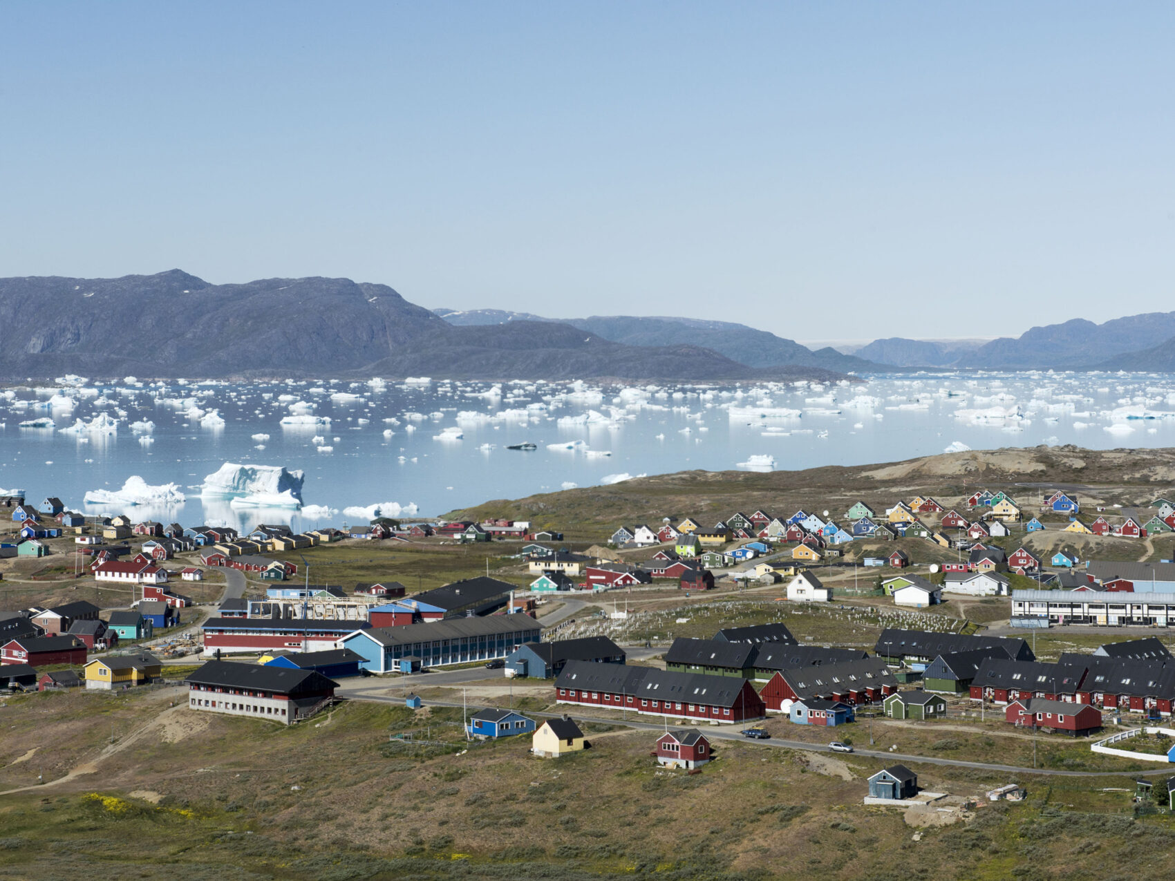 Südgrönland: Sieldung Naraq am Fjord