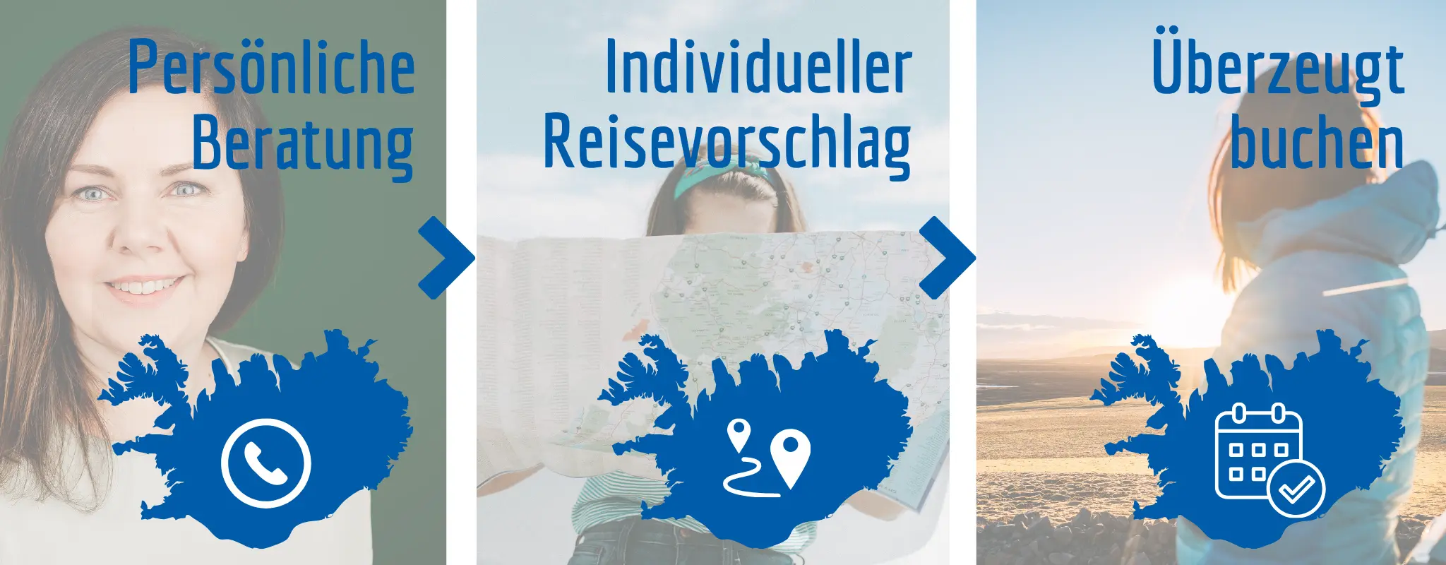 Prozess Reiseberatung bei Katla Travel - Persönliche Beratung, Individueller Reisevorschlag, Entspannt buchen
