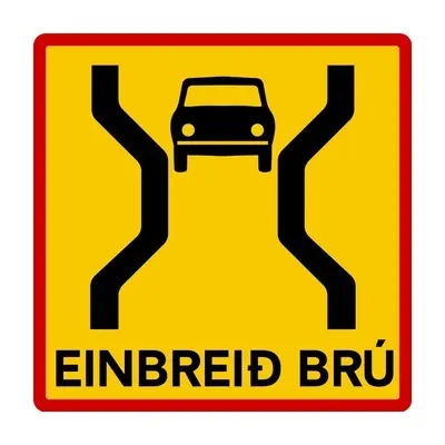 Schild einbreid bru