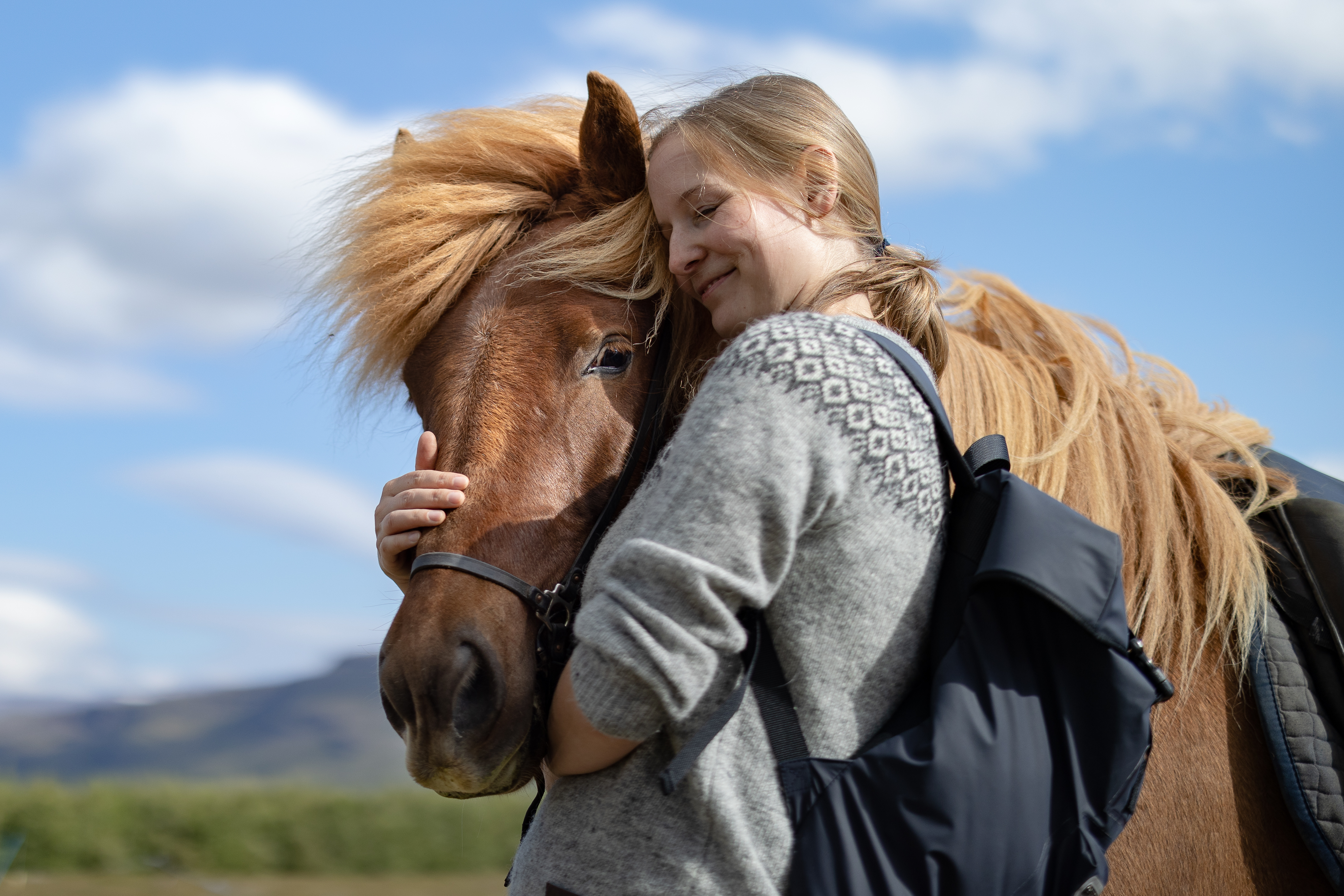 Frau mit Islandpferd, Foto: Timo Klingebiel