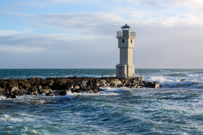 Leuchtturm Akranes Westisland Meer