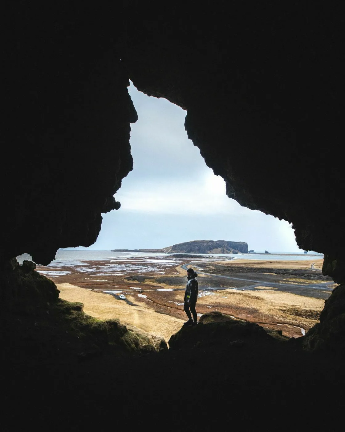 Loftsalahellir Höhle im Winter in Südisland; Foto: Business iceland