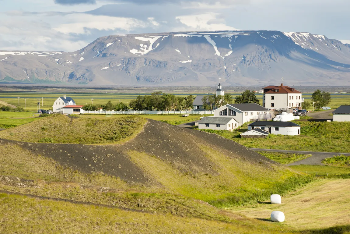 Nordisland Myvatn Bauernhof Skutusstadir