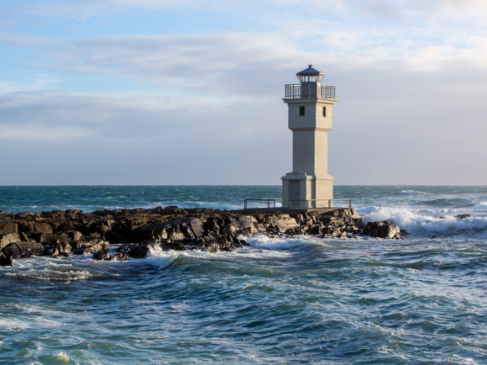 Leuchtturm Akranes Westisland Meer