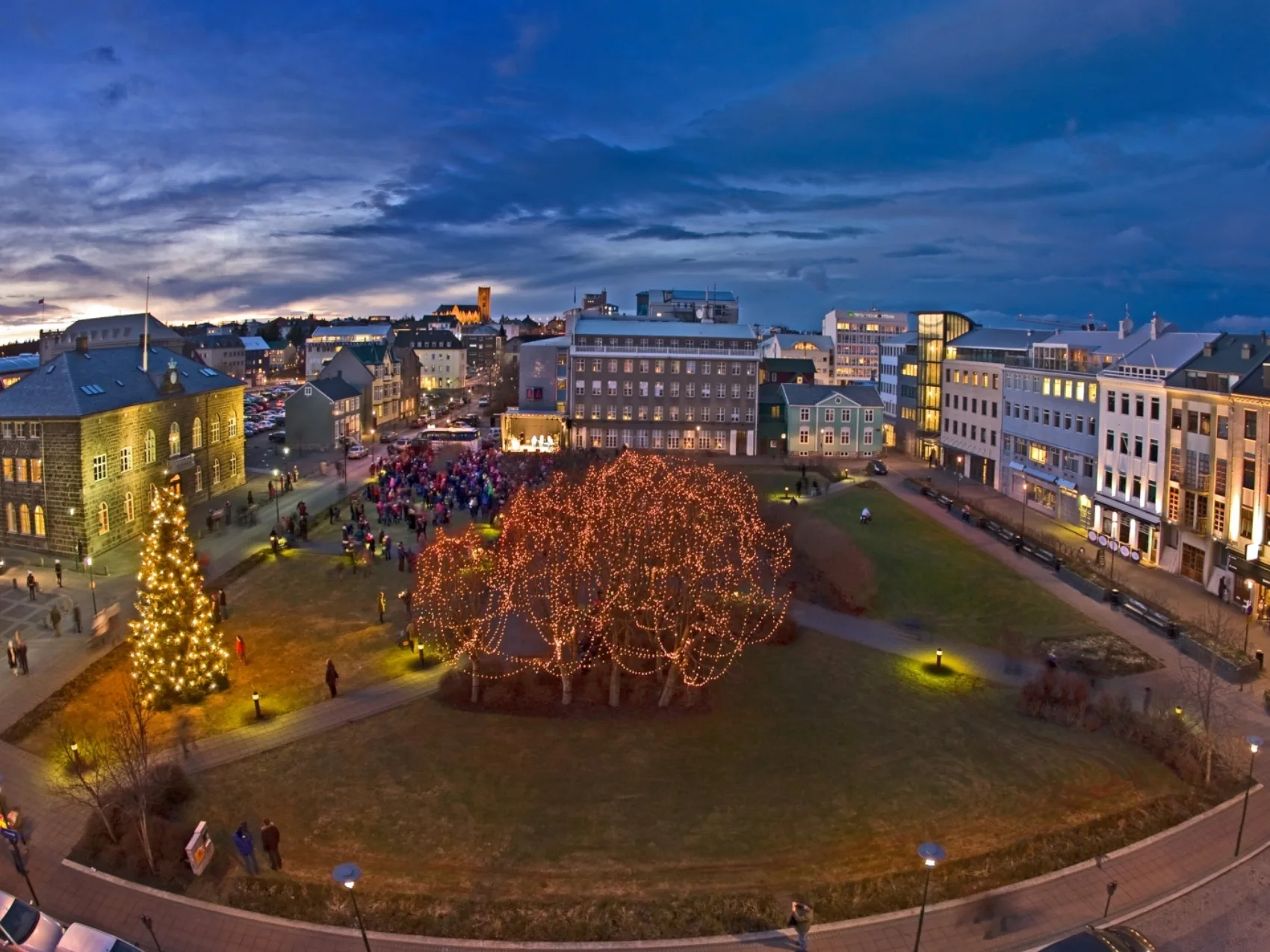 Reykjavik Innenstadt zur Weihnachtszeit, Foto: Inspired by Iceland