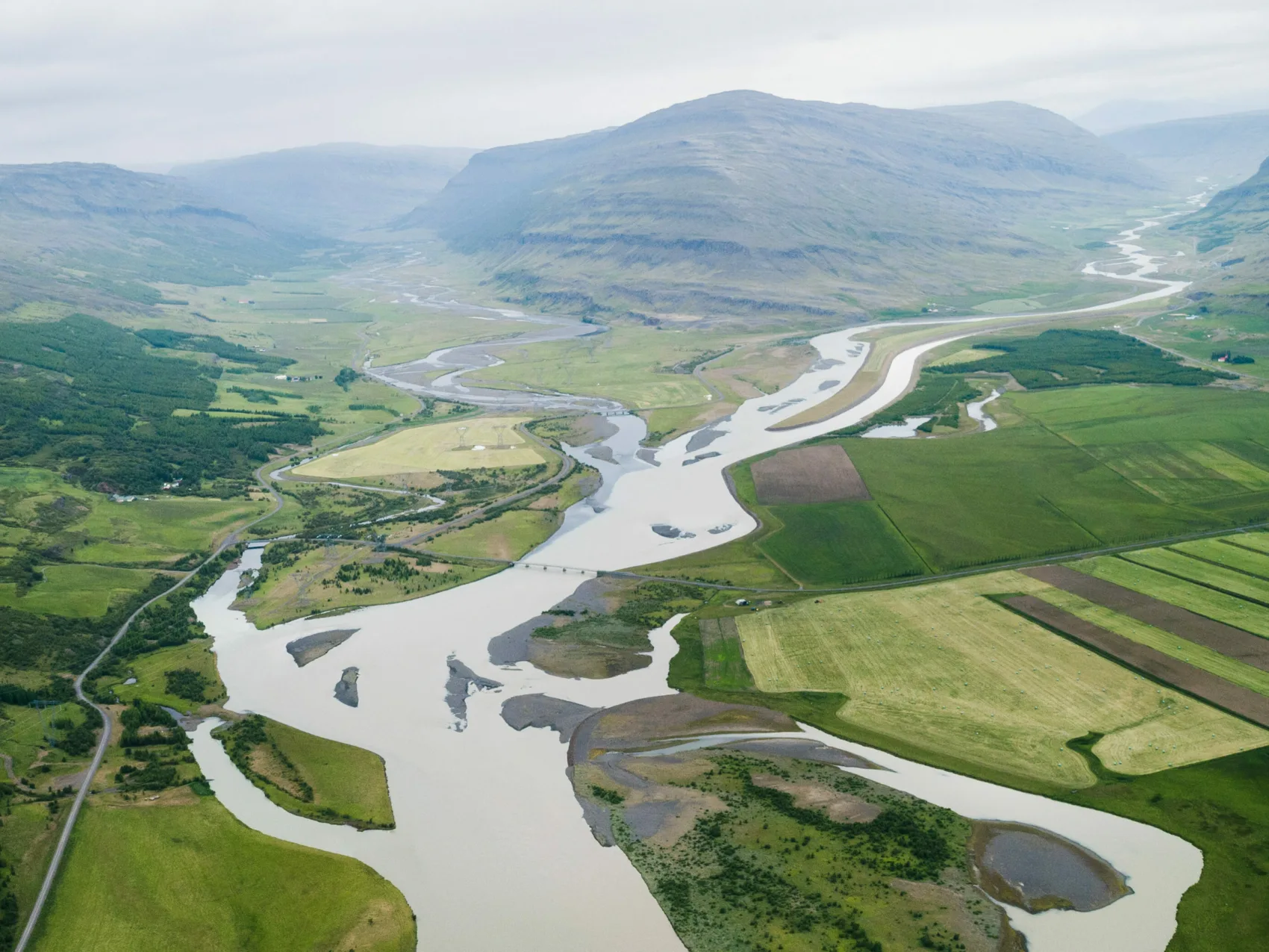 Ostisland Lagarfljót Flusslandschaft