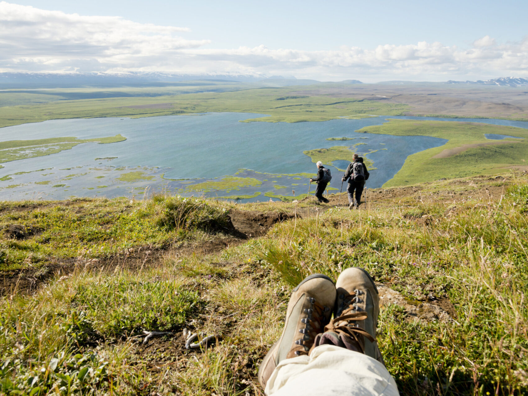 Wanderpause am Mývatn See, Nordisland, Foto: Thomas Linkel