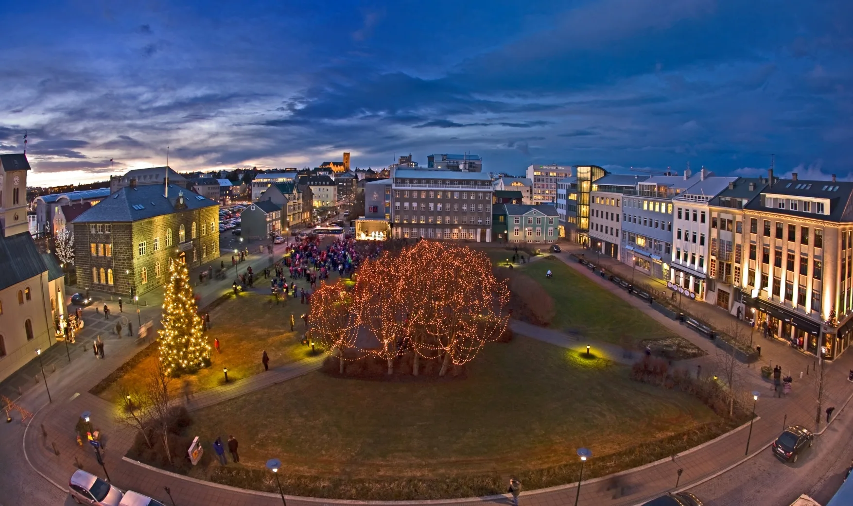 Reykjavik Innenstadt zur Weihnachtszeit, Foto: Inspired by Iceland