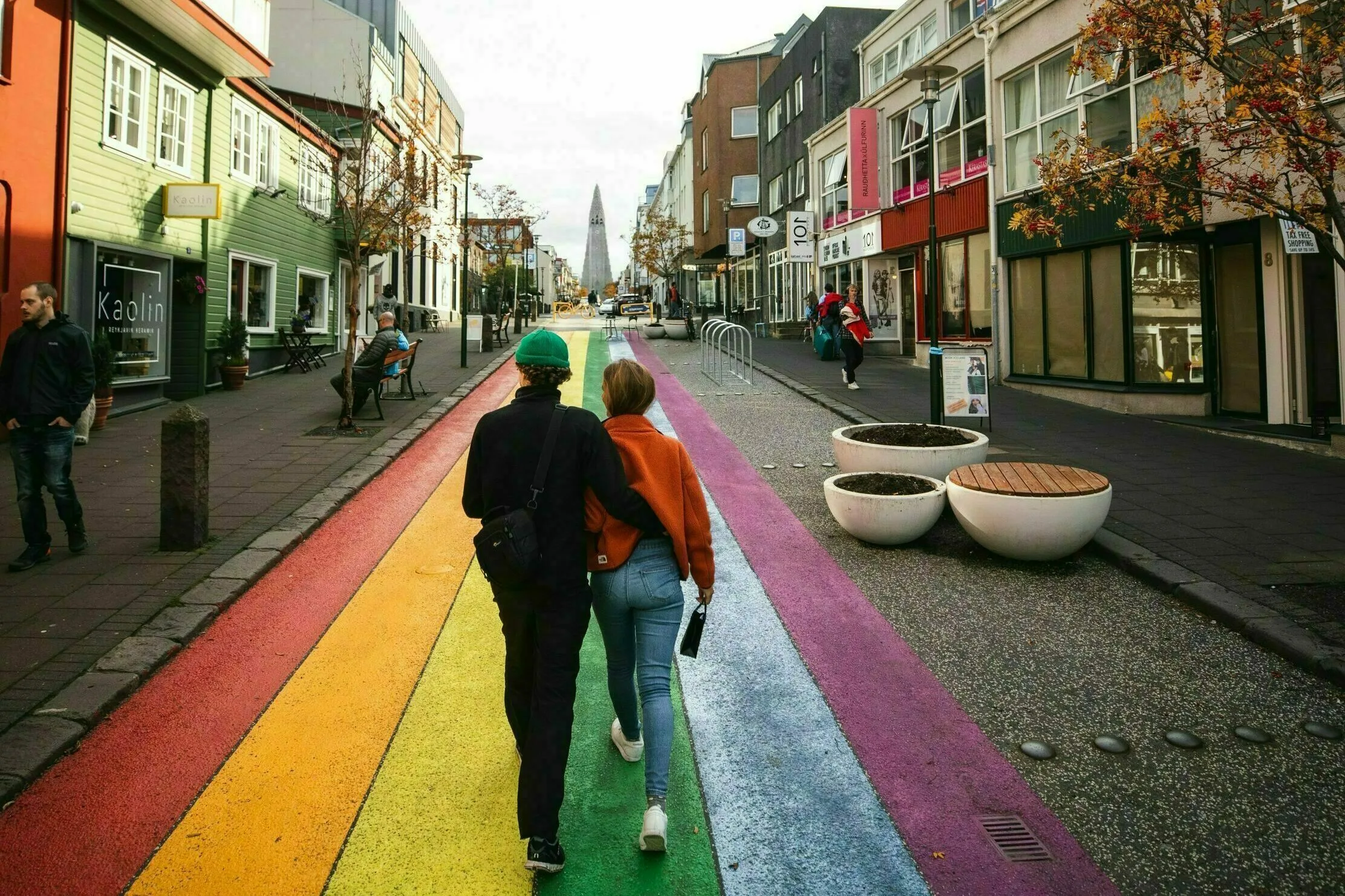 Reykjavík Skólavoerðurstógur Regenbogen