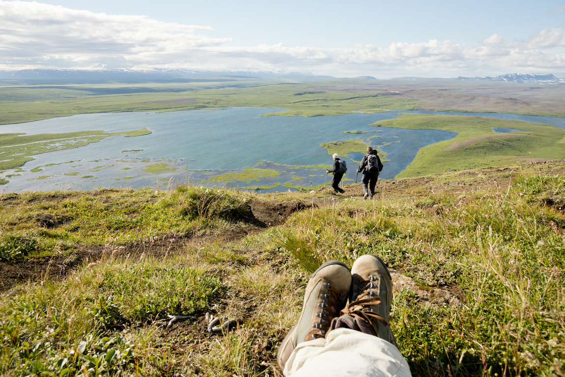 Wanderpause am Mývatn See, Nordisland, Foto: Thomas Linkel