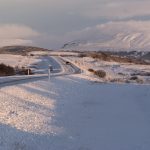 Island im Winter, Schnee soweit das Auge reicht