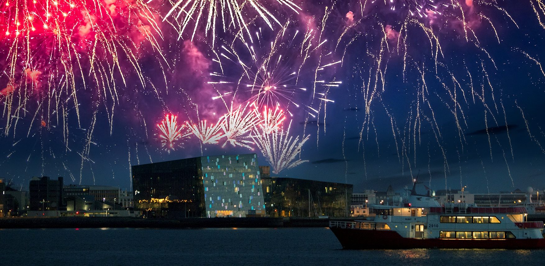 Feuerwerk in Reykjavík