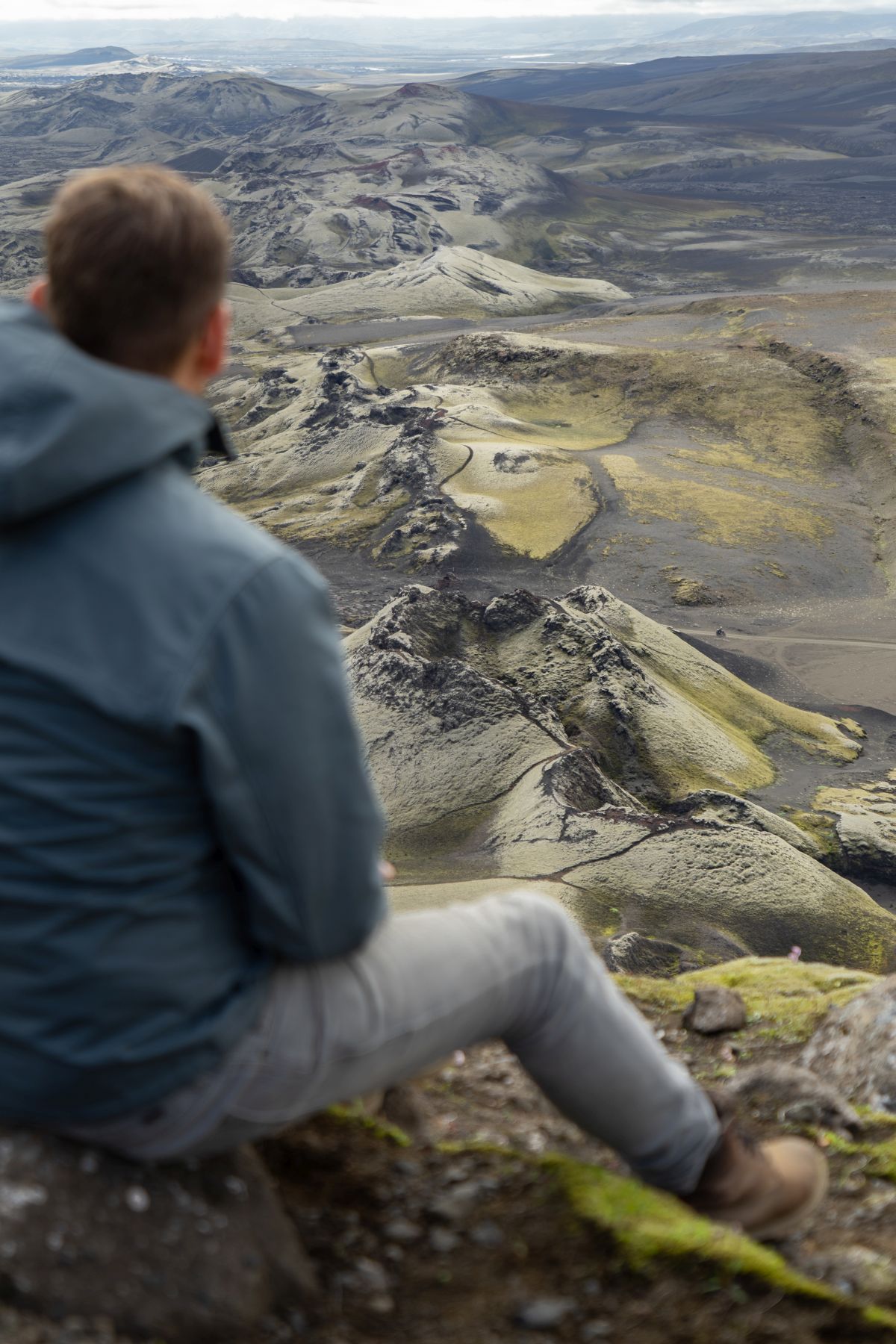 Vulkankrater im isländischen Hochland, Laki