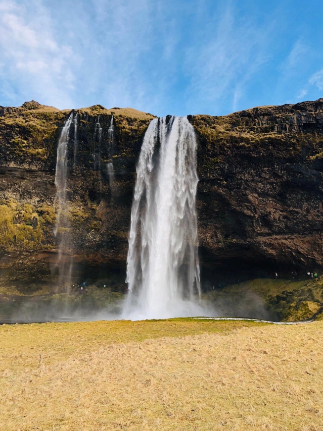 Wasserfall Seljalandsfoss in Islands Süden
