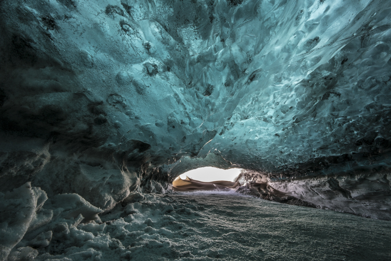 Natürliche Eishöhlen am Vatnajökull