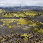 Vulkanisches Gebiet von Lakagigar in Islands Hochland im Südosten